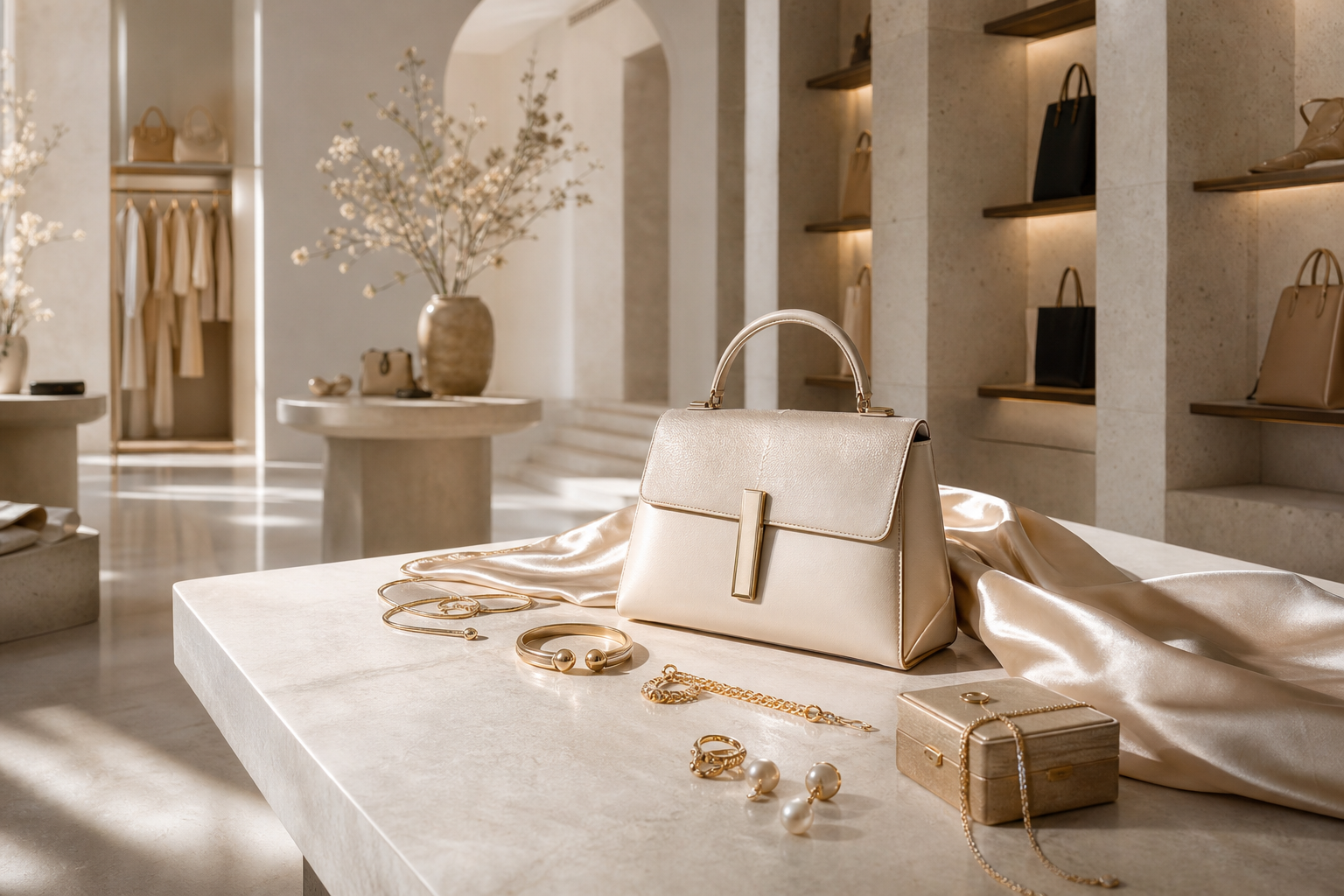 Premium structured handbag